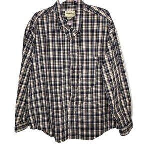 Eddie Bauer thick cotton Plaid Shirt XL